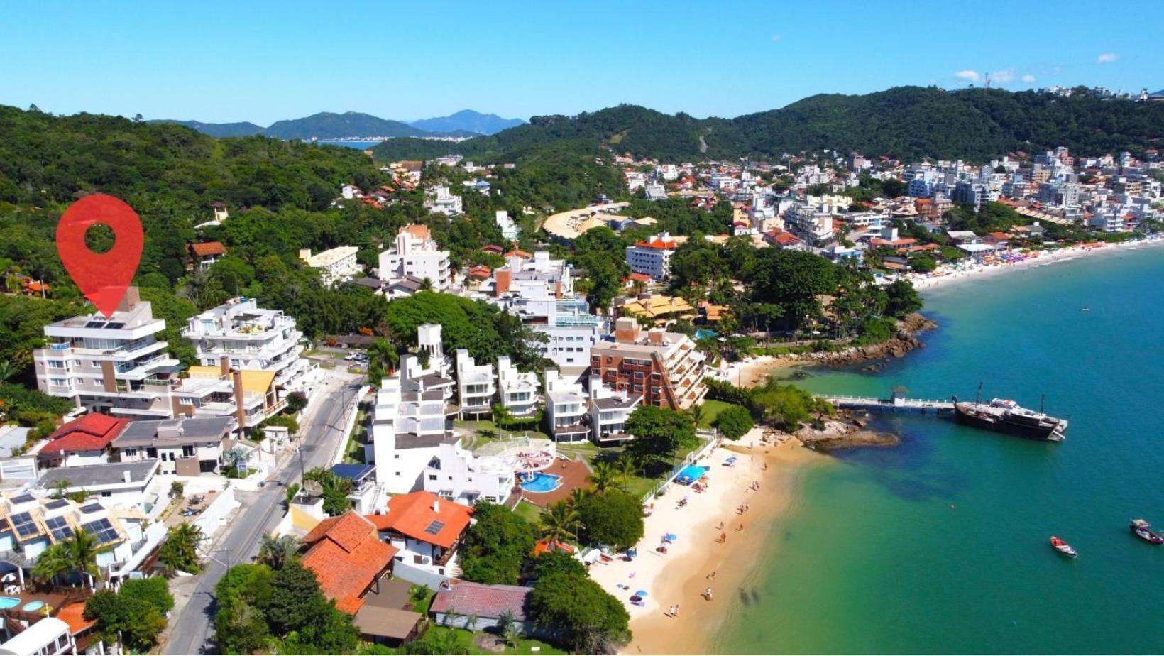 1079 - Apartamento Com Vista Para O Mar Em 봄비나스 외부 사진